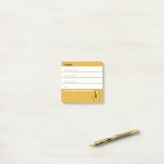 Aantekeningen bij inloggen post-it® notes (Op bureau)