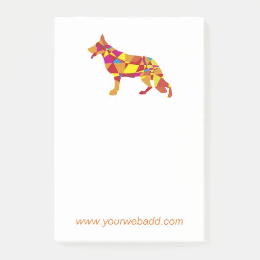 Aantekeningen Duitse Herder Post-it® Notes (Voorkant)