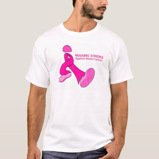 Aantekeningen maken tegen borstkanker t-shirt