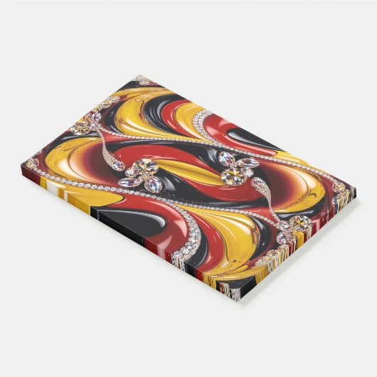 Aantekeningen met Belgische kleuren Post-it® Notes (Schuin)