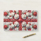 Aantekeningen met Engelse Rozen Post-it® Notes (Op bureau)