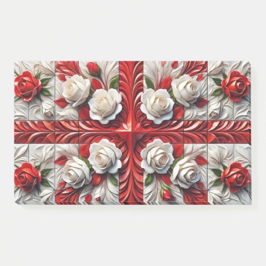 Aantekeningen met Engelse Rozen Post-it® Notes (Voorkant)