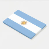 Aantekeningen met vlag van Argentinië Post-it® Notes (Schuin)