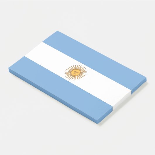 Aantekeningen met vlag van Argentinië Post-it® Notes (Schuin)
