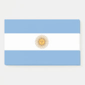 Aantekeningen met vlag van Argentinië Post-it® Notes (Voorkant)