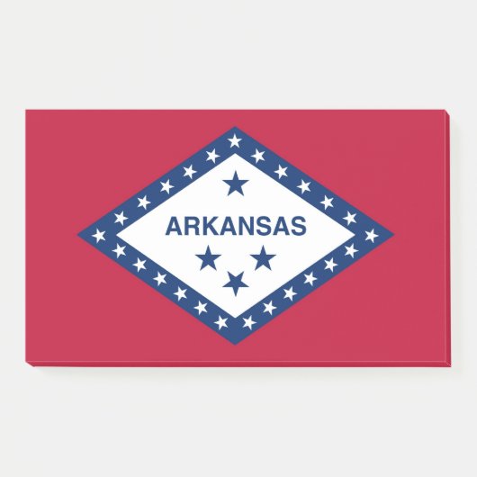 Aantekeningen met vlag van Arkansas, Verenigde Sta Post-it® Notes (Voorkant)