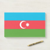 Aantekeningen met vlag van Azerbeidzjan Post-it® Notes (Op bureau)