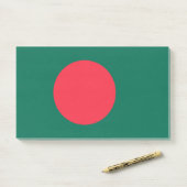Aantekeningen met vlag van Bangladesh Post-it® Notes (Op bureau)