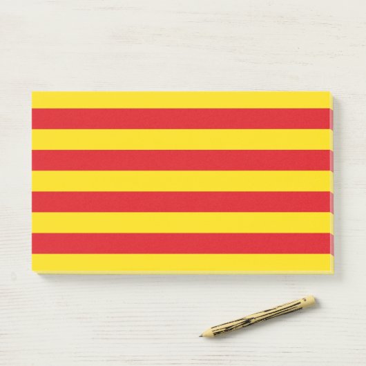 Aantekeningen met vlag van Catalonië Post-it® Notes (Op bureau)