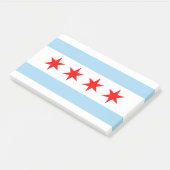 Aantekeningen met vlag van Chicago, Illinois, Vere Post-it® Notes (Schuin)