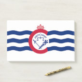 Aantekeningen met vlag van Cincinnati City, USA Post-it® Notes (Op bureau)