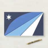 Aantekeningen met vlag van Columbia, SC Post-it® Notes (Op bureau)