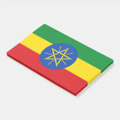 Aantekeningen met vlag van Ethiopië Post-it® Notes (Schuin)