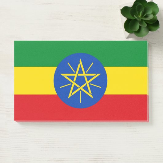 Aantekeningen met vlag van Ethiopië Post-it® Notes (Kantoor)