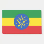 Aantekeningen met vlag van Ethiopië Post-it® Notes (Voorkant)