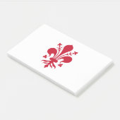 Aantekeningen met vlag van Florence, Toscane, Ital Post-it® Notes (Schuin)