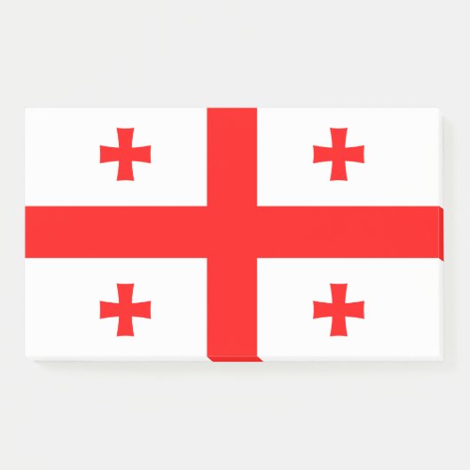 Aantekeningen met vlag van Georgië Post-it® Notes (Voorkant)