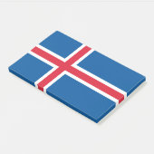 Aantekeningen met vlag van IJsland Post-it® Notes (Schuin)