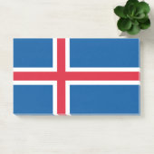 Aantekeningen met vlag van IJsland Post-it® Notes (Kantoor)