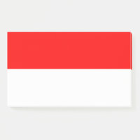 Aantekeningen met vlag van Indonesië