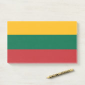 Aantekeningen met vlag van Litouwen Post-it® Notes (Op bureau)