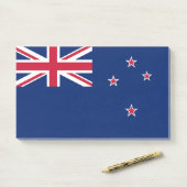 Aantekeningen met vlag van Nieuw-Zeeland Post-it® Notes (Op bureau)