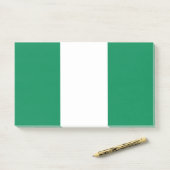 Aantekeningen met vlag van Nigeria Post-it® Notes (Op bureau)