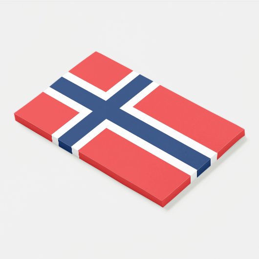 Aantekeningen met vlag van Noorwegen Post-it® Notes (Schuin)