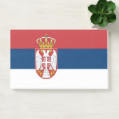 Aantekeningen met vlag van Servië Post-it® Notes (Kantoor)