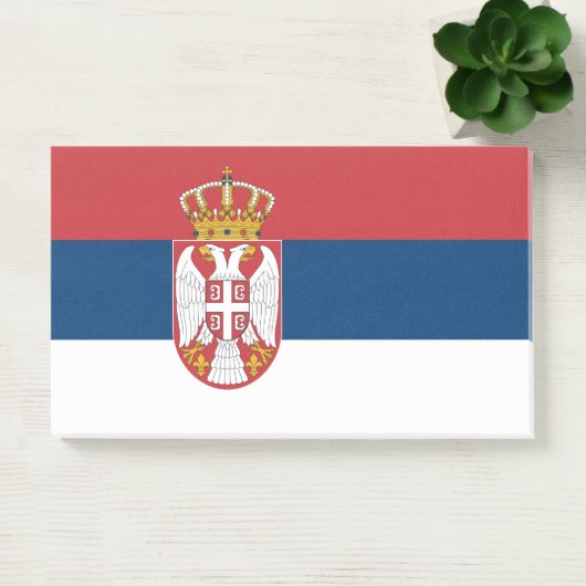 Aantekeningen met vlag van Servië Post-it® Notes (Kantoor)