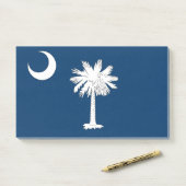 Aantekeningen met vlag van South Carolina, Verenig Post-it® Notes (Op bureau)