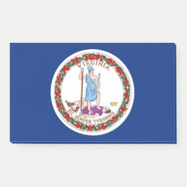 Aantekeningen met vlag van Virginia, USA Post-it® Notes