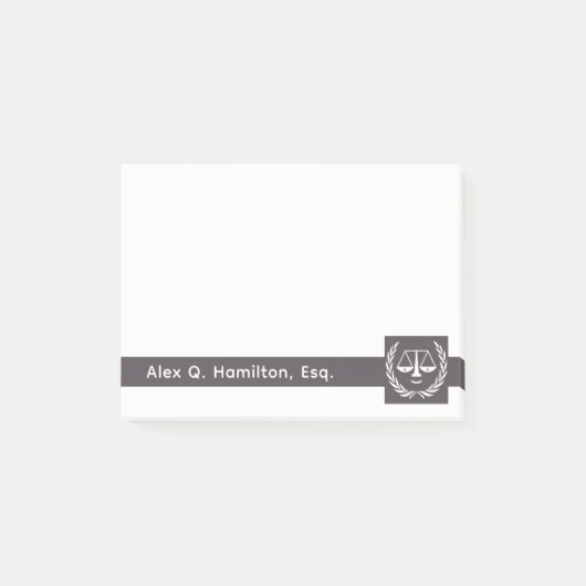 Aantekeningen op gepersonaliseerde advocaten post-it® notes (Voorkant)