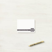 Aantekeningen op gepersonaliseerde advocaten post-it® notes (Op bureau)