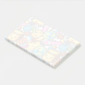 Aantekeningen op het patroon van schoolbenodigdhed post-it® notes (Schuin)
