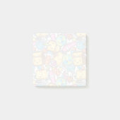 Aantekeningen op het patroon van schoolbenodigdhed post-it® notes (Voorkant)