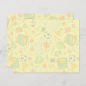 Aantekeningen op het patroon van schoolbevoorradin (Voorkant / Achterkant)