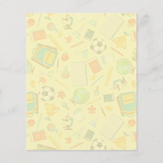 Aantekeningen op het patroon van schoolbevoorradin (Achterkant)