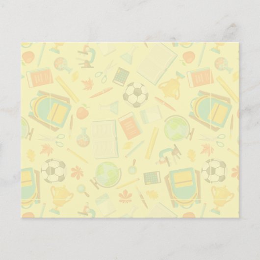 Aantekeningen op het patroon van schoolbevoorradin (Voorkant)