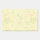 Aantekeningen op het patroon van schoolbevoorradin post-it® notes (Voorkant)
