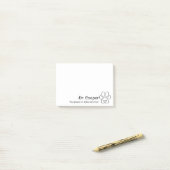 Aantekeningen voor dierenartsen op de persoonlijke post-it® notes (Op bureau)