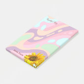 Aantekeningen Zorgzaam Zonnebloem Pastel  Post-it® Notes (Schuin)