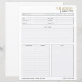 Aantekenvellen voor bedrijfsplanning (Voorkant / Achterkant)