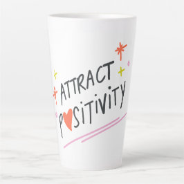 Aantrek Positiviteit Motivatie Quote Koffiemok Latte Mok