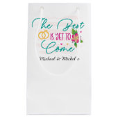 Aantrekkelijk aanpasbaar feest voor verlovingsfees klein cadeauzakje (Voorkant)