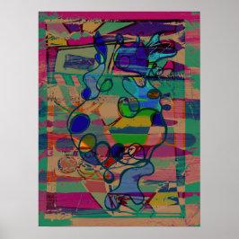 "Aantrekkelijk Abstract" alt versie 18 x 24 inch p Poster