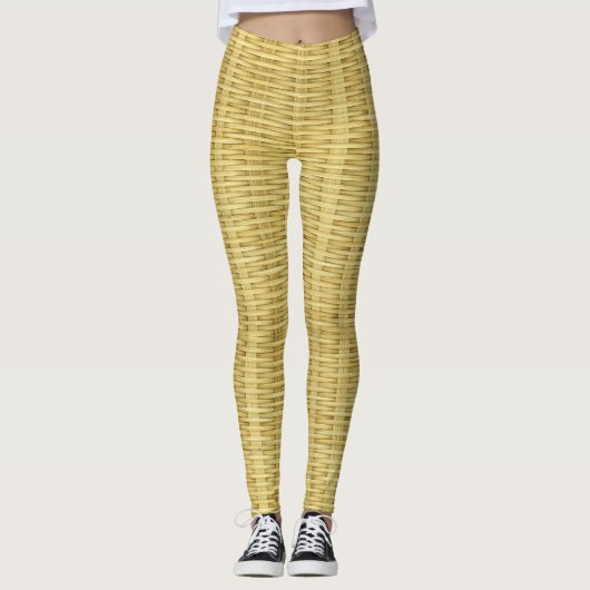 Aantrekkelijk bamboe ambachtelijk ontwerp leggings (Voorkant)