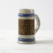 Aantrekkelijk Blauw "Aztec Dream" 650ml Stein Bierpul (Voorkant rechts)