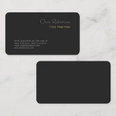 Aantrekkelijk grijs geel chique scherp modern visitekaartje (Voorkant / Achterkant)