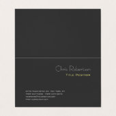 Aantrekkelijk grijs geel chique scherp modern visitekaartje (Buitenkant ongevouwen)